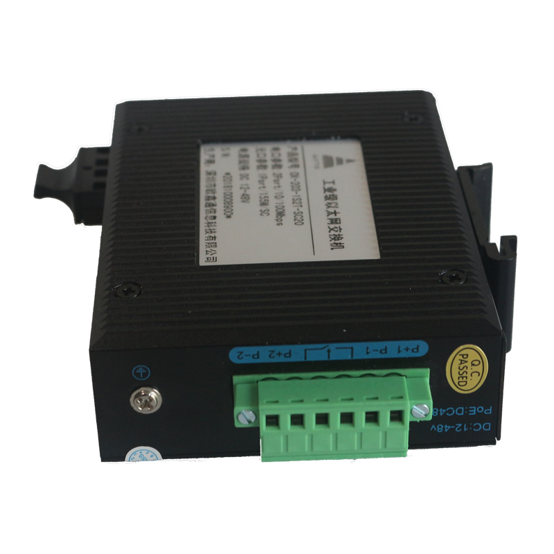 1光2電百兆工業(yè)級(jí)以太網(wǎng)交換機(jī) OX-203-1S2T-SC20