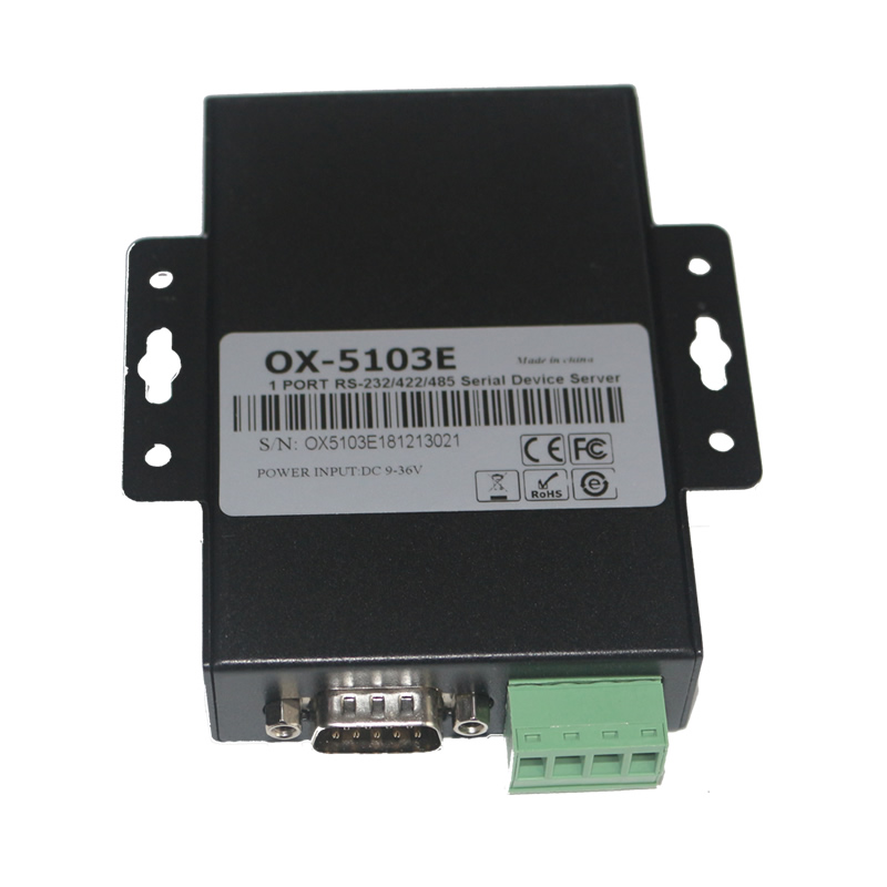 1口RS232/RS422/RS485轉(zhuǎn)TCP/IP串口服務(wù)器 OX-5103E