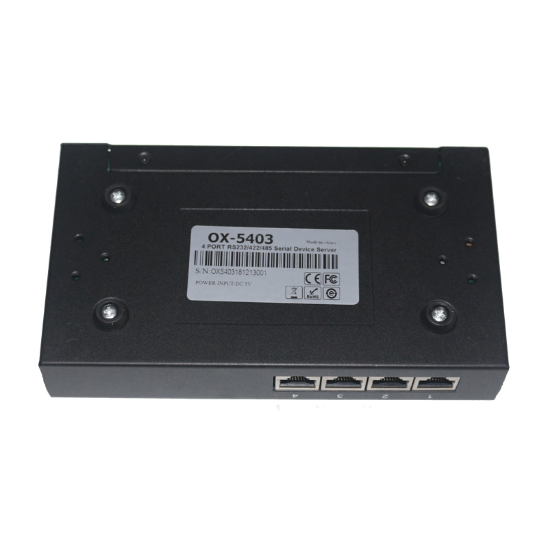 4口RS232/RS422/RS485轉TCP/IP串口服務器 OX-5403
