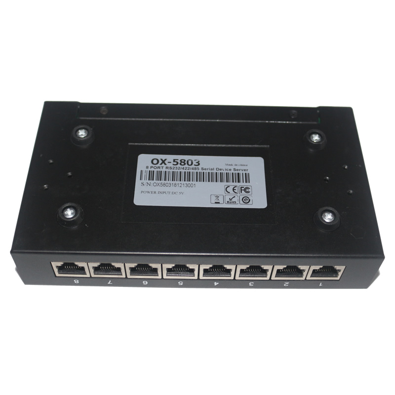8口RS232/RS422/RS485轉(zhuǎn)TCP/IP串口服務(wù)器 OX-5803