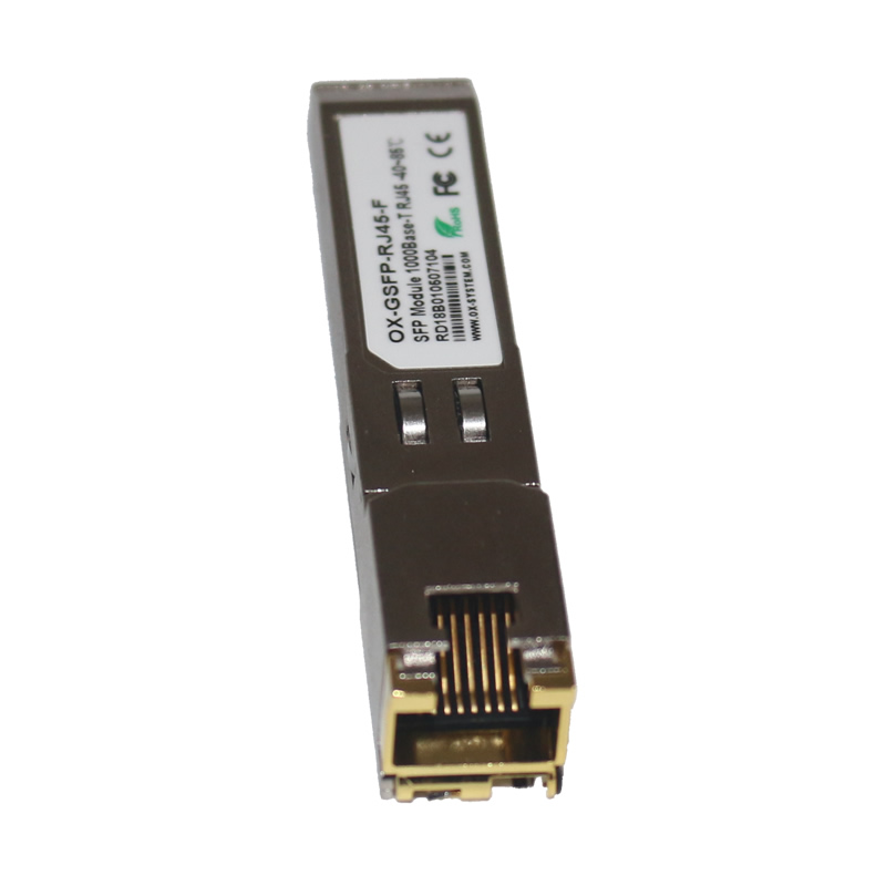 工業(yè)級(jí)千兆SFP電口光纖模塊 OX-GSFP-RJ45-F