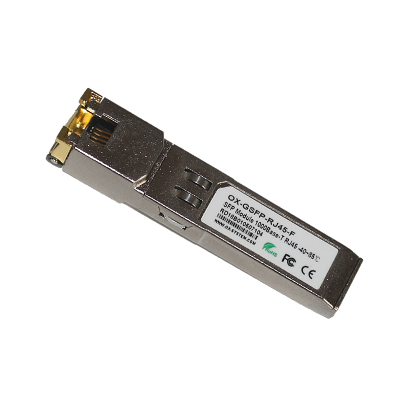 工業(yè)級(jí)千兆SFP電口光纖模塊 OX-GSFP-RJ45-F