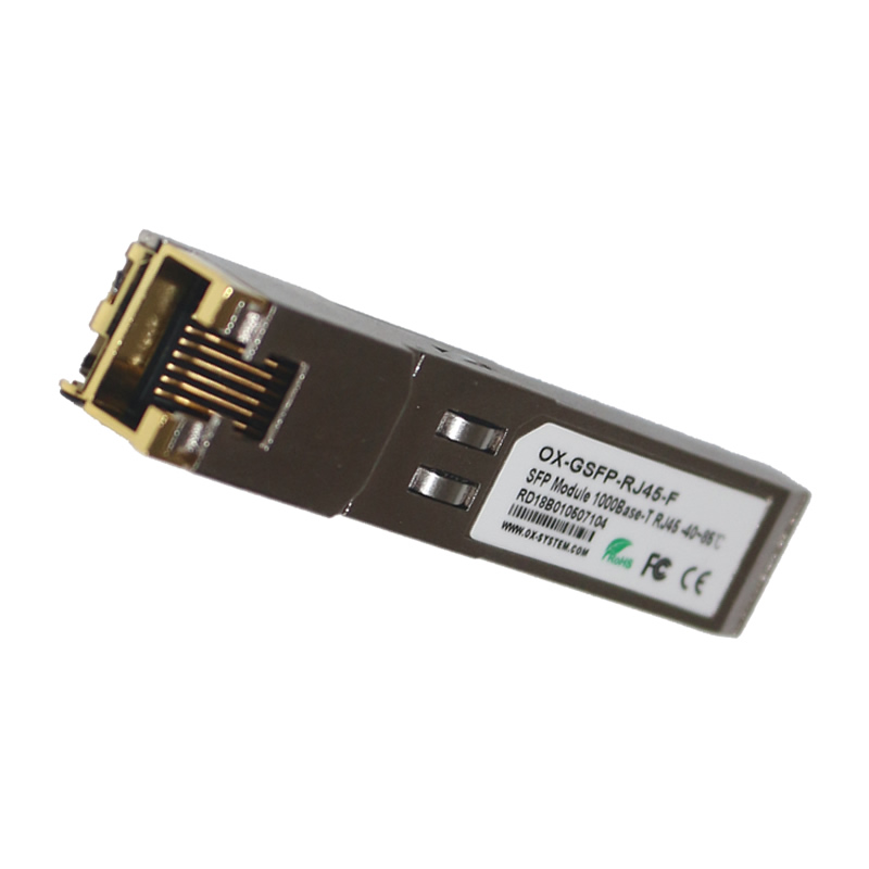 工業(yè)級(jí)千兆SFP電口光纖模塊 OX-GSFP-RJ45-F