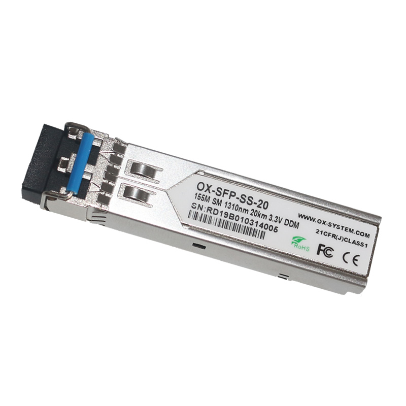 工業(yè)級(jí)百兆SFP單模光纖模塊 OX-SFP-SS-20